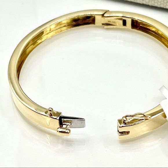 14k Gold Solid Hinged Bangle, brand new - Picture 10 of 12